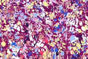 抽象泼墨风面料印花素材，适用于时尚服装印花设计