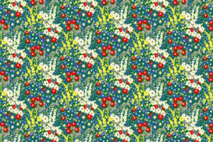 复古田园风面料印花素材，适用于春夏服装印花设计