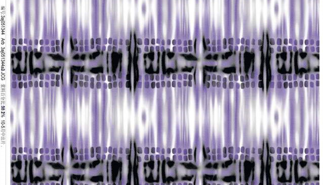 抽象几何紫白渐变面料印花素材,适用于服装印花设计