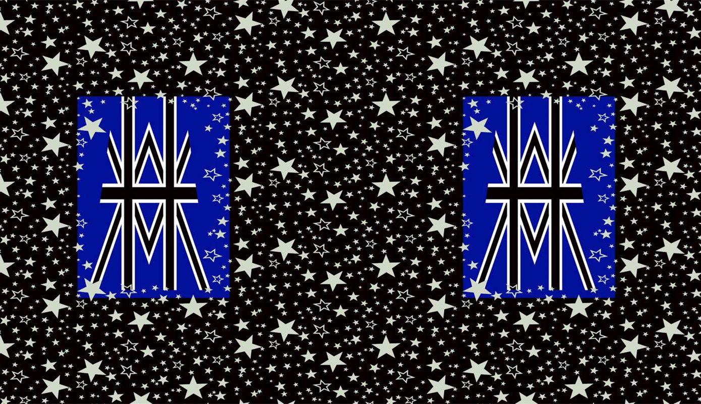 星夜几何风面料印花素材,适用于潮牌服装印花设计