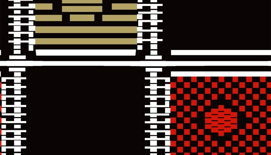 几何像素风面料印花素材,适用于潮牌服装印花设计