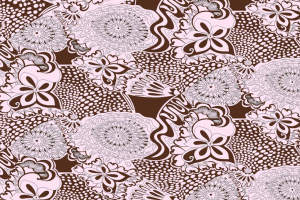 复古手绘风面料印花素材，适用于服装印花设计的高辨识度花型图案