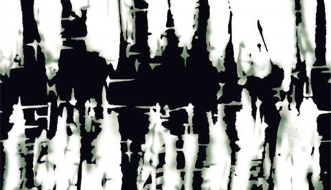 抽象水墨风面料印花素材,适用于服装印花设计的高对比纹理图