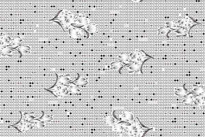 复古花卉线条风面料印花素材，适用于服装印花设计与数码印制