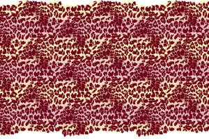 复古酒红渐变豹纹面料印花素材，适用于时尚服装印花设计