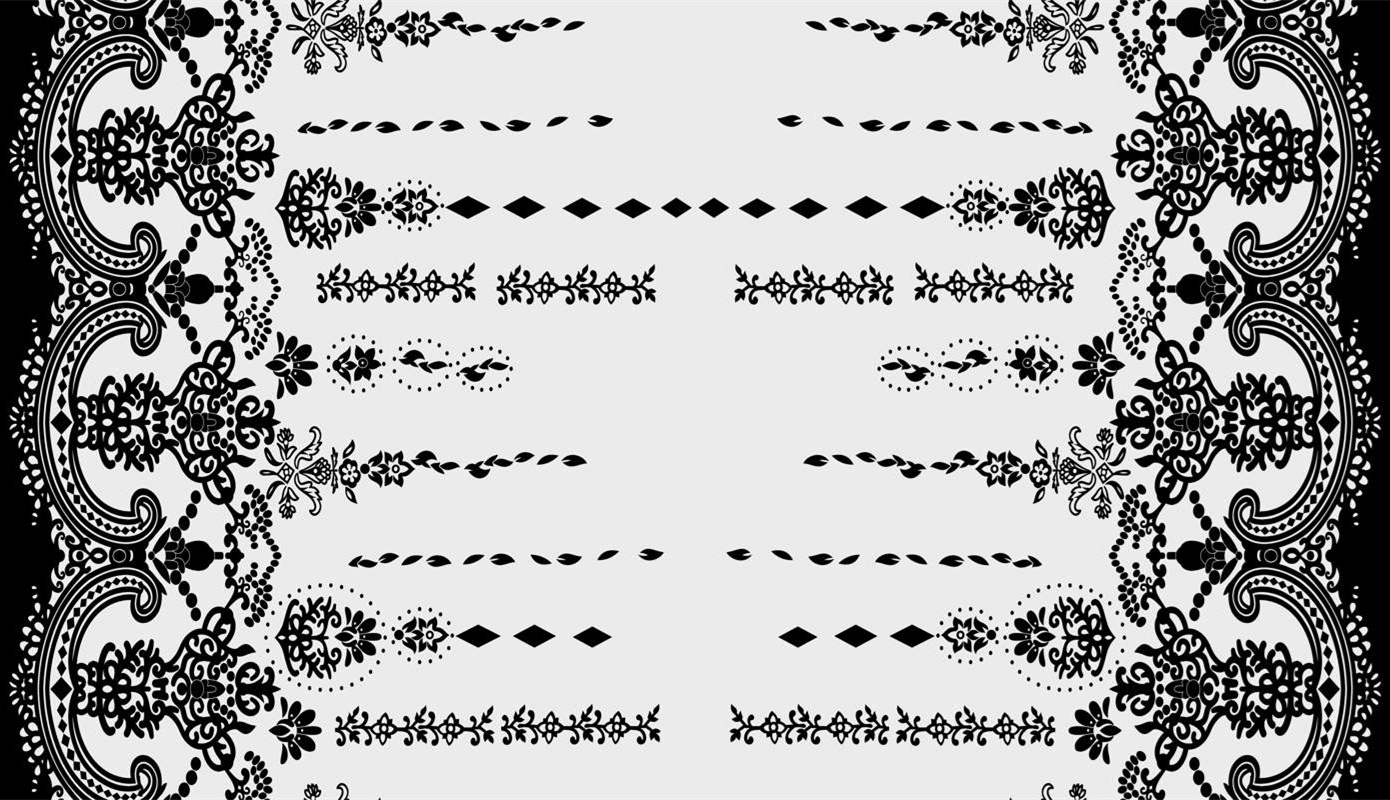 复古巴洛克风格面料印花素材,适用于服装印花设计与高端服饰装饰