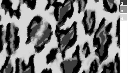 经典豹纹面料印花素材图,适用于服装印花设计与数码印染