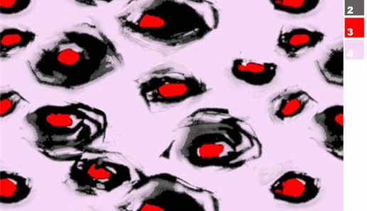 抽象泼墨红黑斑点面料印花素材,适用于时尚服装印花设计