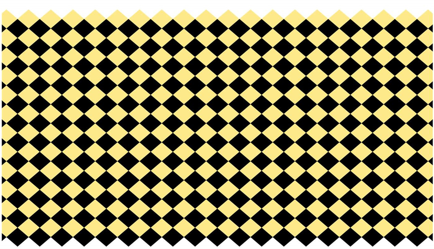 黑黄菱形格纹面料印花素材,经典复古风服装印花设计图