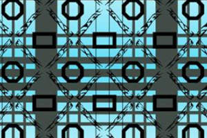 几何镂空线条风面料印花素材，适用于现代简约服装印花设计