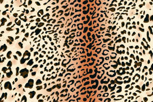 复古豹纹面料印花素材图，适用于服装印花设计与数码印染