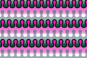 波浪形渐变色面料印花素材，适用于服装印花设计的重复图案