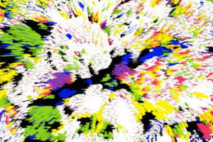 抽象泼墨风面料印花素材，适用于潮流服装印花设计