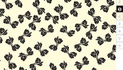 复古波点蝴蝶结面料印花素材,适用于女装衬衫与童装服装印花设计