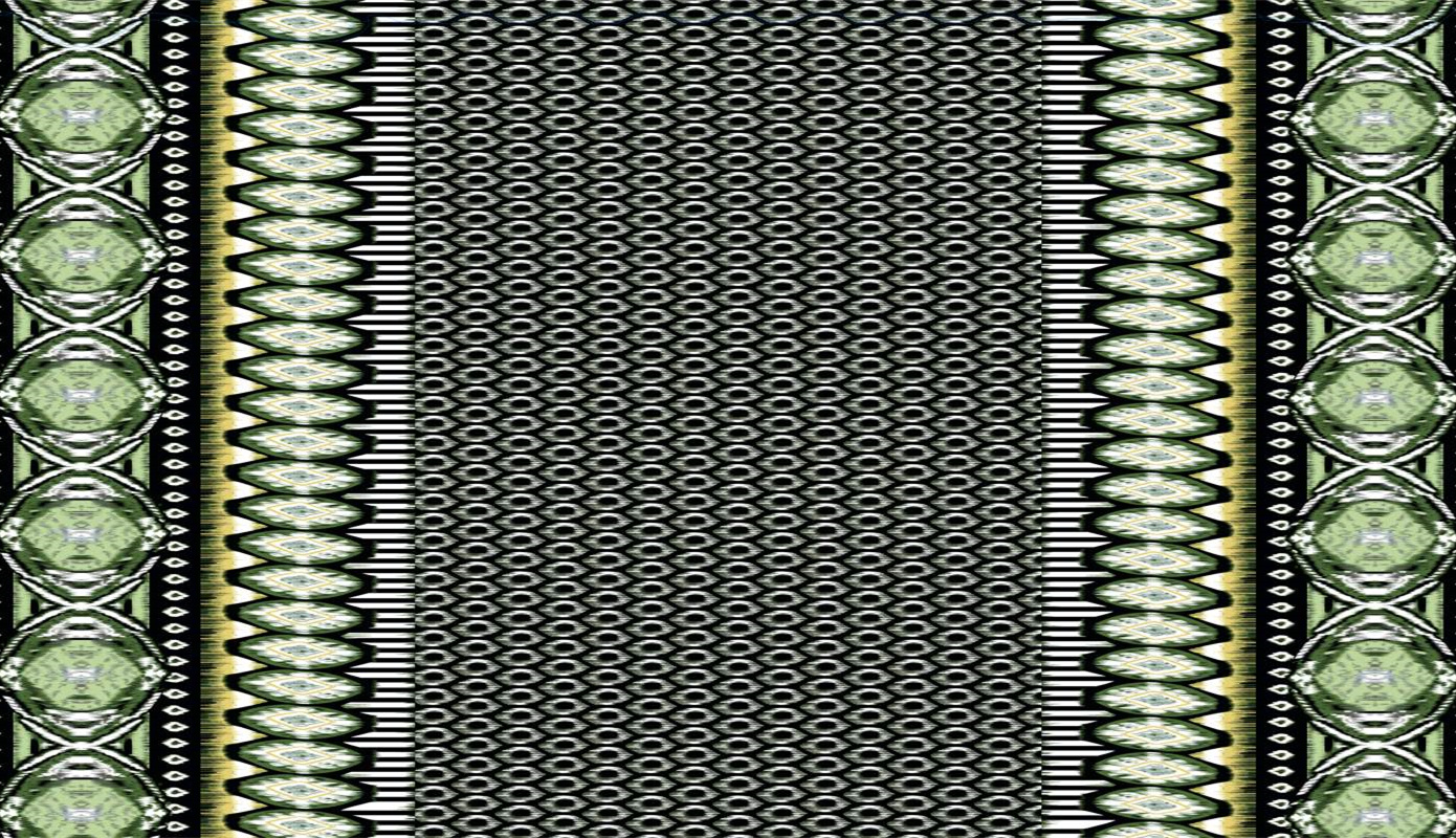 复古几何绿调面料印花素材,适用于服装印花设计与数码印染