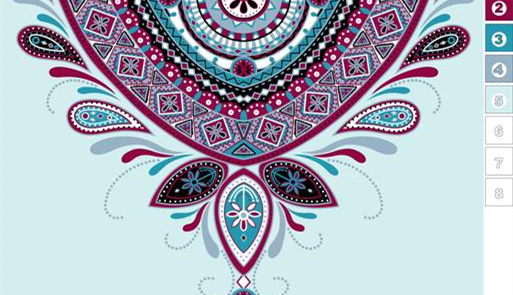 民族风几何曼陀罗面料印花素材,适用于服装印花设计