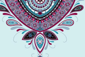 民族风几何曼陀罗面料印花素材，适用于服装印花设计