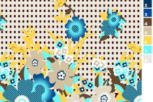 复古花卉面料印花素材，服装设计的创意图案