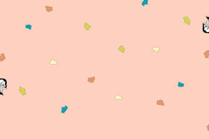 粉色碎花卡通面料印花素材，时尚服装印花设计灵感