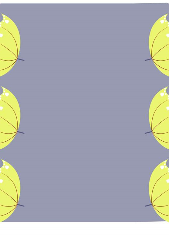 清新叶子面料印花素材 服装印花设计