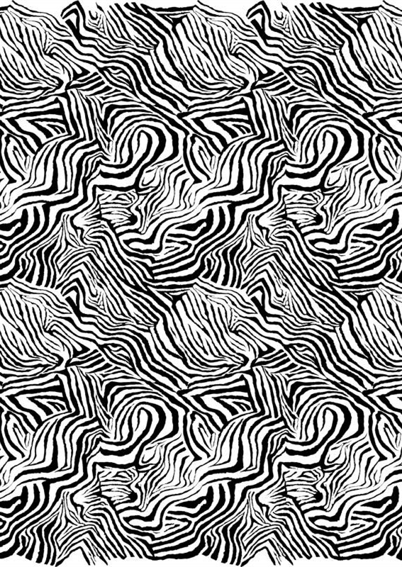 抽象波浪纹理面料印花素材,适用于服装设计与创意印花