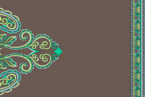 复古卷草纹面料印花素材 服装印花设计灵感