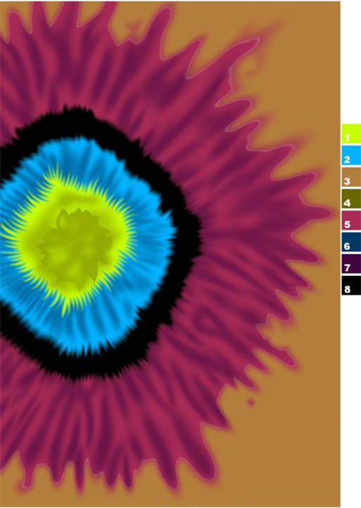 炫彩抽象晕染面料印花素材,打造独特服装视觉风格