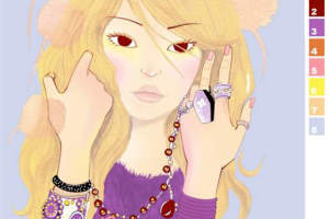 甜美少女风服装印花素材 时尚插画面料印花设计