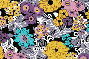 复古花卉面料印花素材 服装印花设计灵感