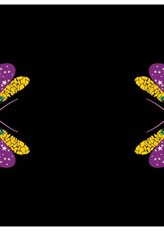 对称撞色面料印花素材 服装印花设计灵感