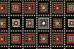 复古几何面料印花 服装印花素材 现代民族风设计