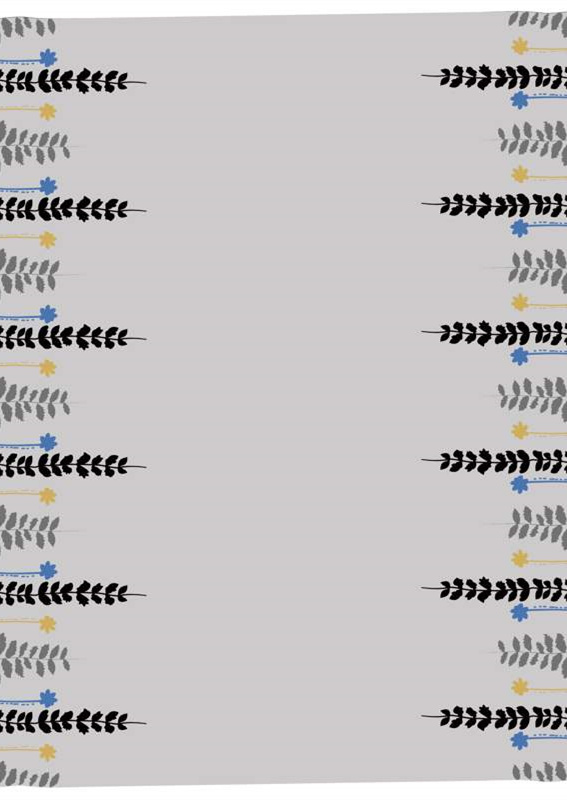 简约植物纹样面料印花 服装印花素材设计