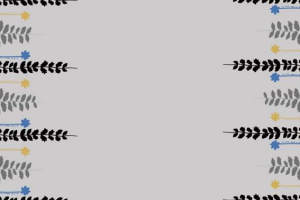 简约植物纹样面料印花 服装印花素材设计