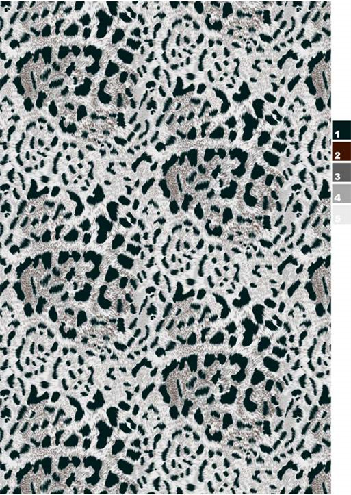 复古绿豹纹服装印花素材,高清面料印花纹理图案