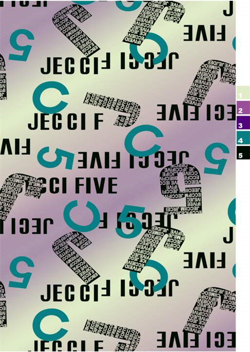 潮流数字字母面料印花素材,服装印花设计必备