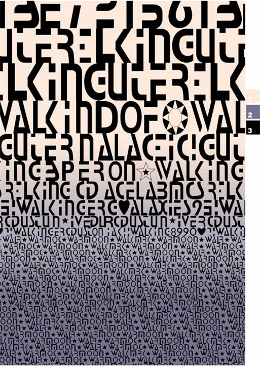 时尚街头文字渐变服装印花面料印花图案素材