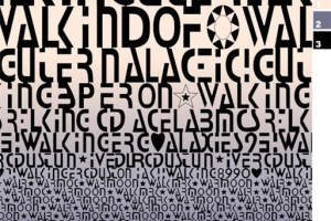 时尚街头文字渐变服装印花面料印花图案素材