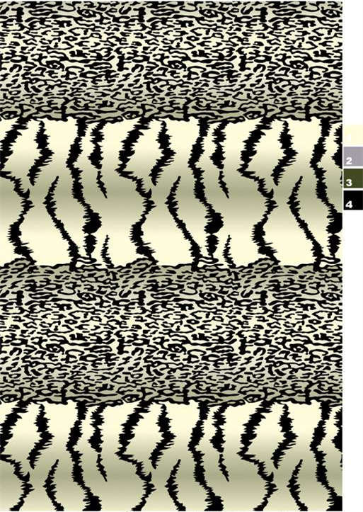 时尚豹纹斑马纹面料印花素材,服装印花设计必备