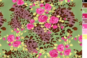 复古花卉豹纹面料印花素材 服装印花设计灵感