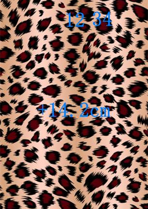 经典豹纹面料印花素材 服装印花设计必备