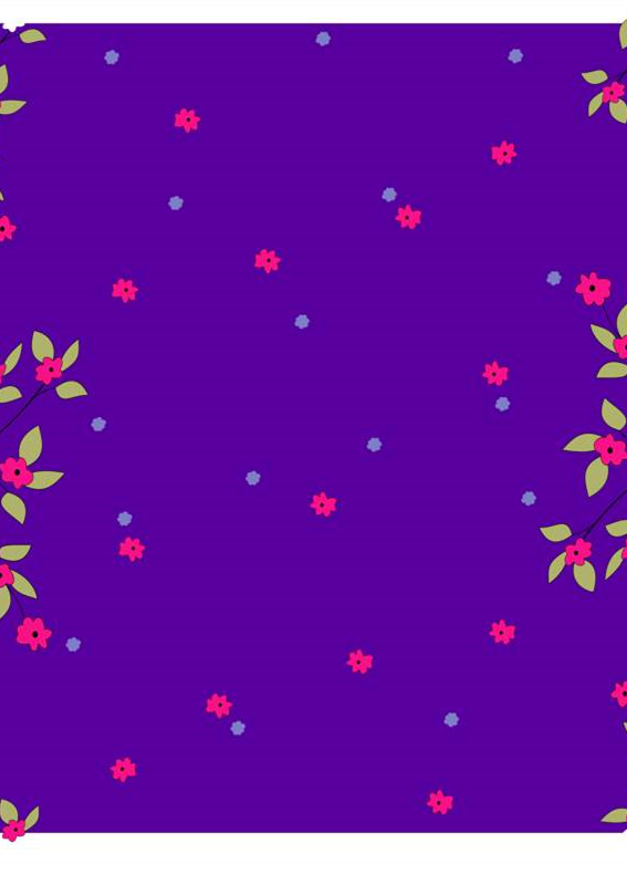 清新紫色碎花面料印花图案服装印花设计素材
