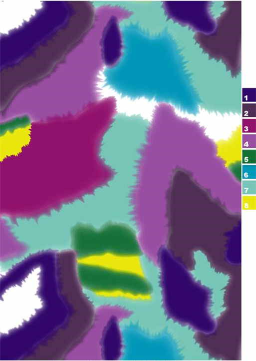 抽象水彩风面料印花素材 服装印花设计必备