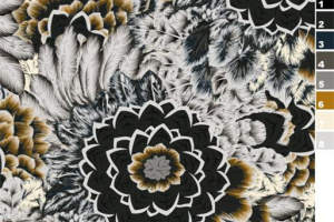 复古花卉面料印花 服装印花素材设计