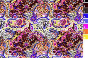多彩佩斯利服装印花图案，高清面料印花设计素材下载