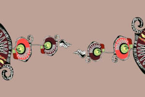 民族风服装印花素材 复古纹理与对称布局