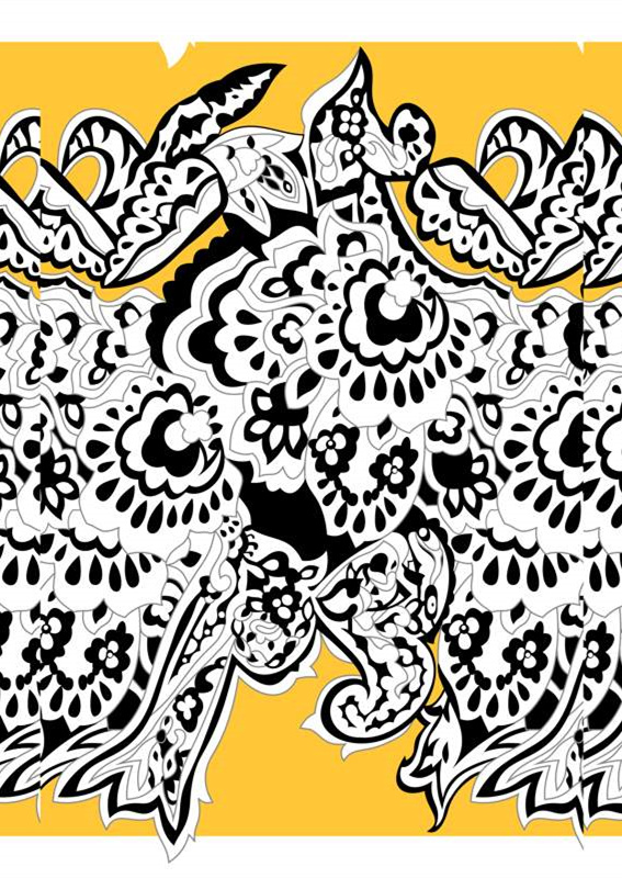 复古手绘花卉面料印花 服装印花素材 设计师优选