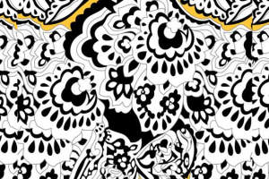 复古手绘花卉面料印花 服装印花素材 设计师优选