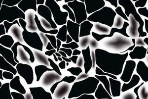 黑白螺旋抽象纹理，潮流服装印花面料设计素材推荐