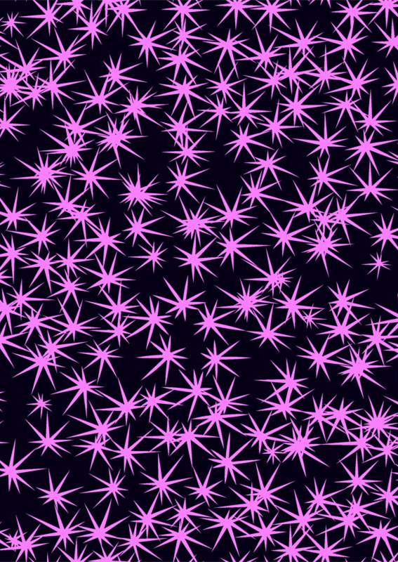 潮流粉色星芒面料印花素材