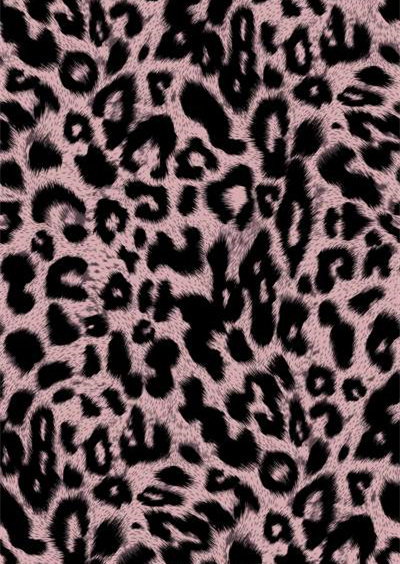 粉色豹纹面料印花 时尚服装印花素材